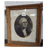 GEORGE WASHINGTON IN GILDED FRAME GEORGE WASHINGTON IN GILDED FRAME