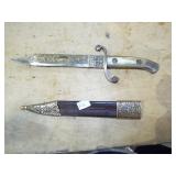 KNIFE AND SCABBARD KNIFE AND SCABBARD