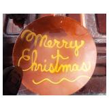 L. BREININGER REDWARE FOLKART CHARGER L. BREININGER REDWARE FOLKART CHARGER