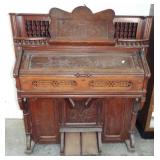 VICTORIAN WALNUT PUMP ORGAN