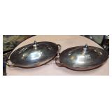 OVAL SILVERPLATE SERVING DISHES