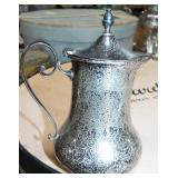 STERLING LIDDED CREAMER