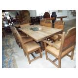 EARLY PLANK TABLE AND CHAIRS EARLY PLANK TABLE AND CHAIRS