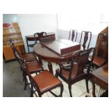 ROUND DINING TABLE AND CHAIRS