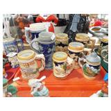 ASSORTED MUGS AND STEINS ASSORTED MUGS AND STEINS