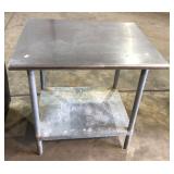 30" X 36" Stainless Steel Table