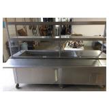 Heated Serve Line 29" X 93" X 64" High. Heated Serve Line 29" X 93" X 64" High.