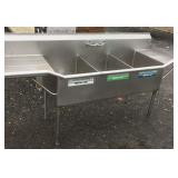 3-Bay Stainless Steel Sink