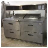 Delfield Bain Marie with high shelves