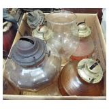 ASSORTED OIL LAMPS