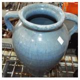 DOUBLE HANDLED POTTERY FLOOR VASE