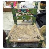 CHILD DECORATED SLAT BACK CHAIR
