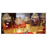 ASSORTED STORE CANDY JARS