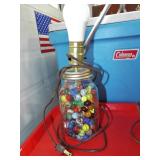 JAR OF MARBLES LAMP