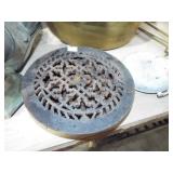 ANTIQUE CAST IRON GRATE
