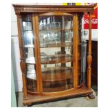 FANCY BOWED GLASS CHINA CABINET
