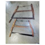 2 WOOD BUCK SAWS