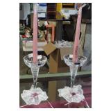 PAIR WATERFORD CRYSTAL CANDLESTICKS
