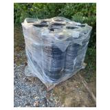 New Skid Lot Of (9) 36" Black Mesh Fencing