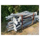 Skid Lot Of Ground Screw Foundations