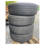 Used Set Of (4) LT245/75R16 Bridgestone Tires