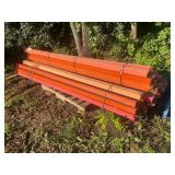 Skid Lot Of 108" Pallet Racking Rails