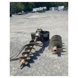 Used Bobcat Mini Quick Attach Auger Drive W/ Bits