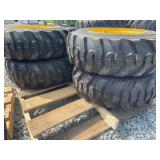 New Set Of (4) 10-16.5 NHS Skid Loader Wheels