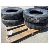New Set Of (4) 12-16.5 Skid Loader Tires W/ Rims