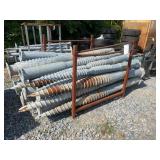 Skid Lot Of Ground Srew Foundations