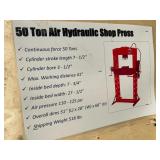 New 50 Ton Air Hydraulic Shop Press
