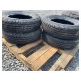 New Set Of (4) ST205/75R15 Radial Trailer Tires