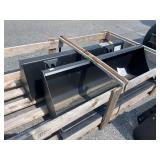(2X) New ALO AB 54" Pin Bucket