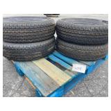 New Set Of (4) ST225/75R15 Radial Trailer Tires