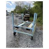 Used Metal Shop Cart w/ Fork Inserts