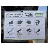 (6X) New Skid Lot Of Mini Excavator Attachments