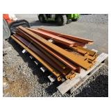 Skid lot of Assorted Pallet Racking Rails