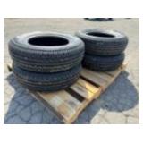 New Set Of (4) ST205/75R15 Radial Trailer Tires