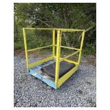 Used 44"x40" Work Basket w/ Fork Inserts