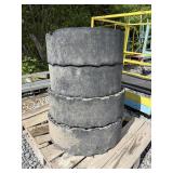 Set of (4) Used Solid Flex Skidloader Tires
