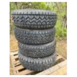 Skid Lot Of Used Radial Tires