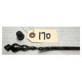 Antique Curling Iron & Thimble - Sterling Silver