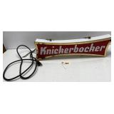 Vintage Light Up Knickerbocker Beer Sign