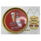 Yuengling Beer Metal Tray & Ad Piece