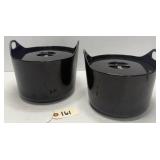 (2) Timo Sarpaneva for Rosenlew Black Casseroles