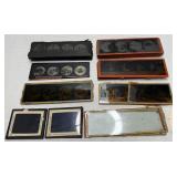 Lot of Antique Glass Magic Projector Slides