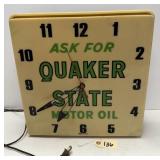 1984 Quaker State Motor Oil Electric Wall Clock