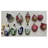 11pcs Vintage Figural Christmas Lightbulbs