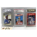 (3) Graded Baseball Cards - McGwire/Griffey/Sosa