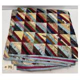 Bright Hand Made Quilt - Silks, Satins, Velvets